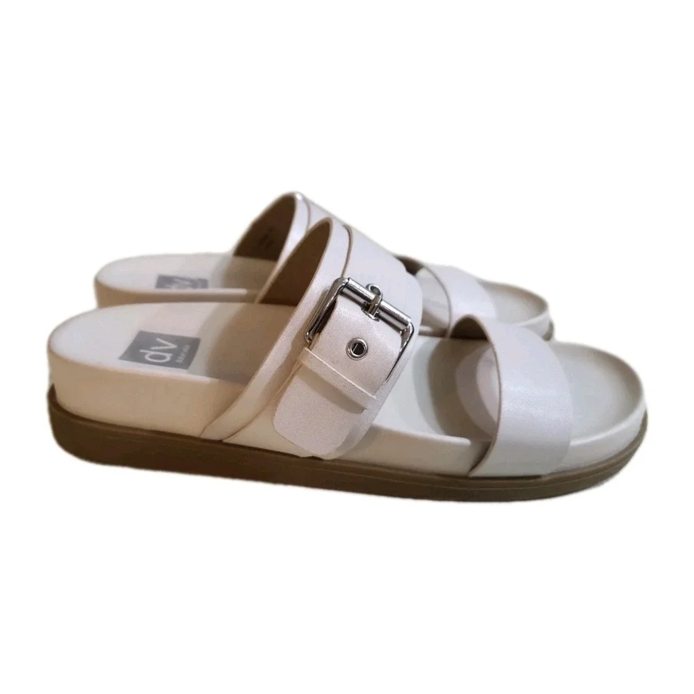 Dolce Vita Aggey Ivory Sandals Size 10 US - Picture 3 of 7